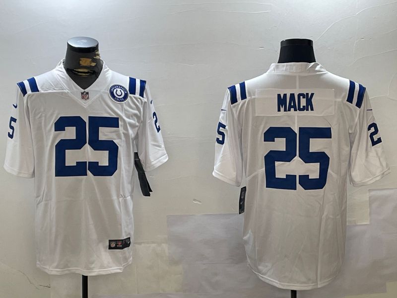 Men Indianapolis Colts #25 Mack White Second generation 2024 Nike Limited NFL Jersey style 2->indianapolis colts->NFL Jersey